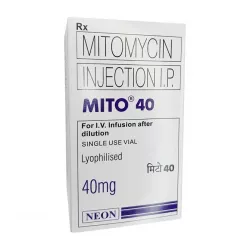 Митомицин (Mitomycin 40mg) порошок д/пригот. р-ра д/инъекц 40мг фл 1шт в Перми и области фото