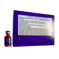 Флюоресцит Fluorescein Alcon 10% (Флуоресцеин натрия) р-р для ин. 100мг/мл 5мл №1 в Перми и области фото