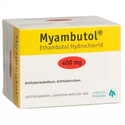 Этамбутол Миамбутол ФРАНЦИЯ Myambutol таб. 400мг №100 в Перми и области фото