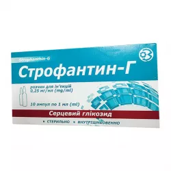 Строфантин 0,25мг/мл 1мл амп. №10 в Перми и области фото