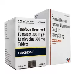 Тенофовир   Ламивудин (Tudobest L / Tenolam) табл. 300мг/300мг №30 в Перми и области фото