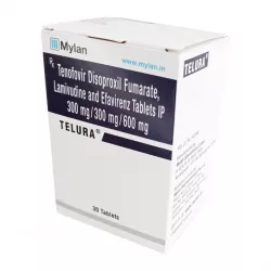 Тенофовир + Ламивудин + Эфавиренз (Telura/Tenolam E) таб. 300мг/300мг/600мг №30 в Перми и области фото