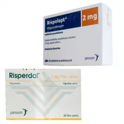 Рисполепт таб. 2мг (название Rispolept / Risperdal) №20 в Перми и области фото