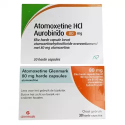 Атомоксетин 80 мг Европа :: Аналог Когниттера :: Glenmark / Aurobindo капс. №30 в Перми и области фото